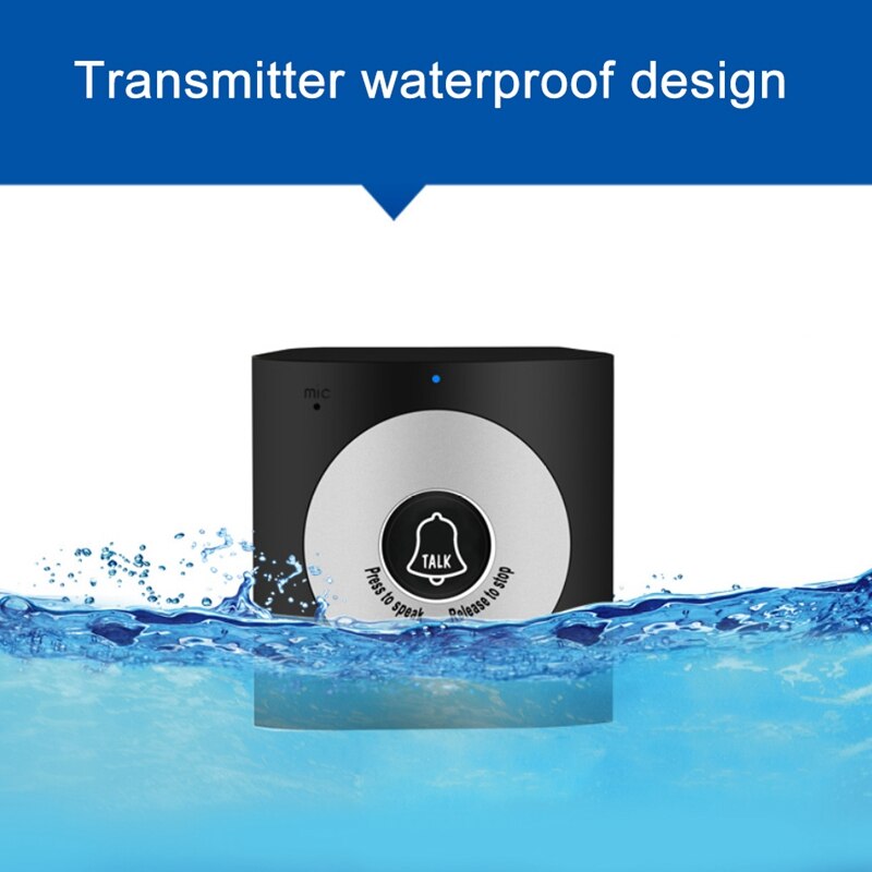 2.4G Wireless Intercom Doorbell Home Wireless Voice Intercom Doorbell Waterproof Wireless Intercom Doorbell Support Two-Way Inte