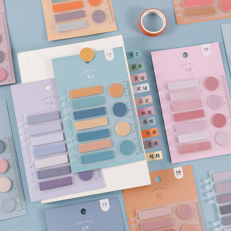 Creatieve Geometrie Kleurrijke Stickers Scrapbooking Planner Bladwijzer Te Doen Lijst Labels Bullet Dagboek Journal Decoratieve Supplies