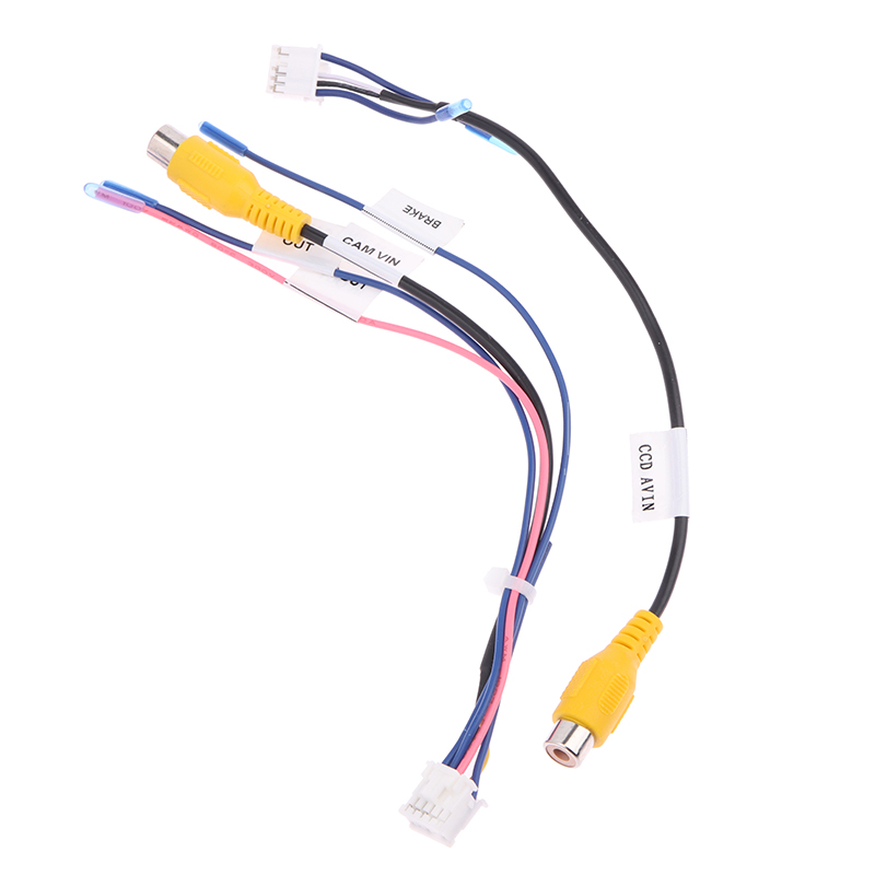 Conector de Cable de Monitor de Radio DVD para coche, adaptador de cámara de visión trasera de respaldo de 10 pines, RCA, 1 unidad