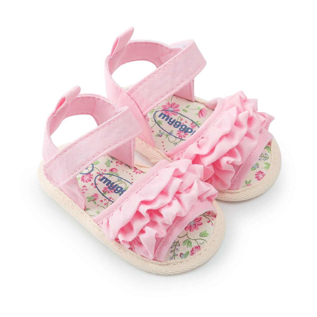 Baby sommer sko sandaler nyfødte baby piger sko flæser blød sål skridsikre småsko baby prinsesse sko forvandrere 0-18m