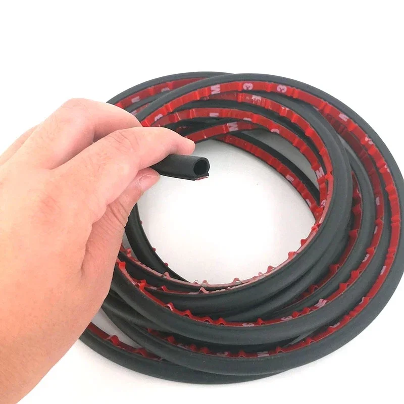 4 meter vorm B P Z Big D autodeurafdichtingsstrip EPDM-rubber Geluidsisolatie Tochtstrip Geluiddichte autodichting Sterke lijm