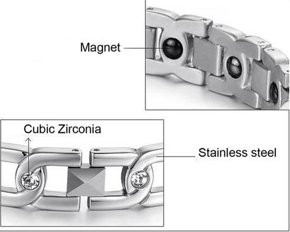 Zirkonia Silber Farbe Germanium Kette Paare Armbänder Liebe Armbinde für Liebhaber 'Verlobung Hochzeit Jahrestag Schild