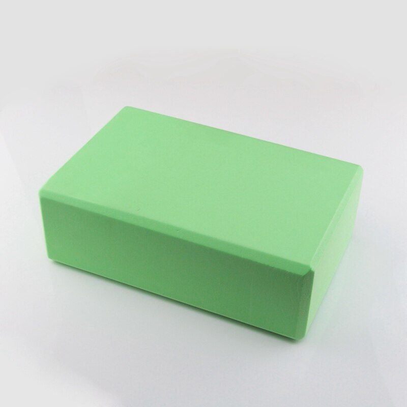 Kleurrijke Eva Foam Yoga Blok Baksteen Oefening Fitness Tool Oefening Workout Stretching Aid Body Vormgeven Gezondheid Training Apparatuur: Green
