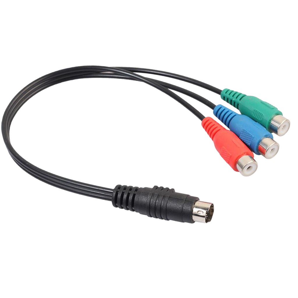 7PIN Om 3RCA Verschillende Adapter Kabel S Video Naar 3 Rca Rgb Component Voor Dv