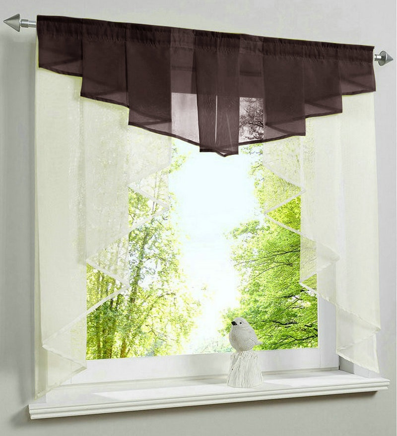 Plissee Volant Nähte Farben Beige Wichtigsten Körper Farbe Tüll Balkon Küche Tür Fenster Vorhang 1 Stck