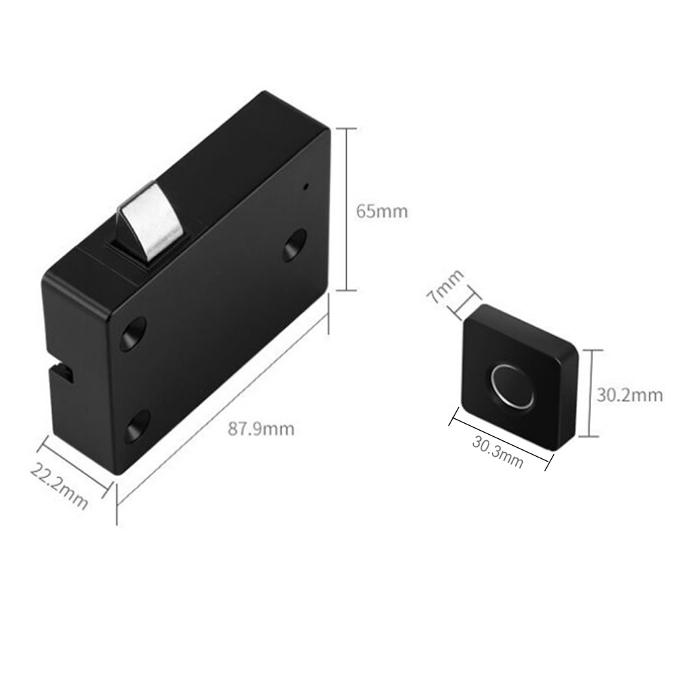 Home Drawer Fingerprint Lock Automatic Smart Furniture 360 Semiconductor Fingerprint Recognition WIth Lock Buckle