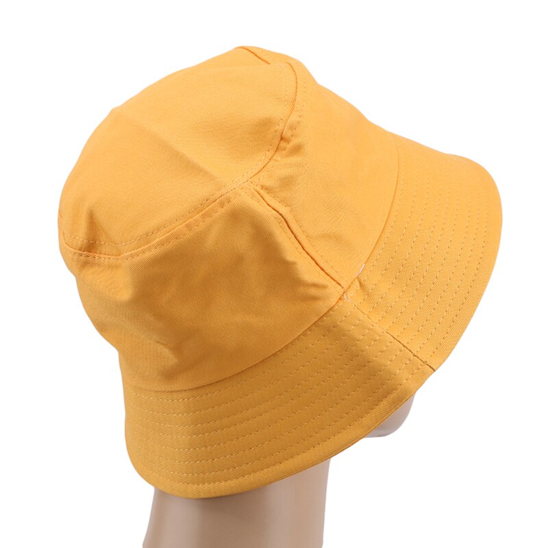 Bucket Hat für Damen & Herren - Baumwoll-Sonnenhut Unifarben - Outdoor Fischer Panama Hut