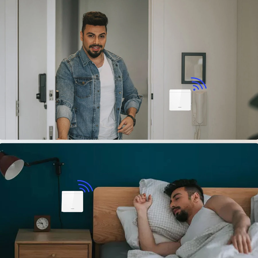 Bezprzewodowy przełącznik światła, przekaźnik odbiornika RF 433Mhz, panel przełącznika 1/2/3-kanałowy, pilot zdalnego sterowania, interruptor do lamp LED, 10A 110V 220V