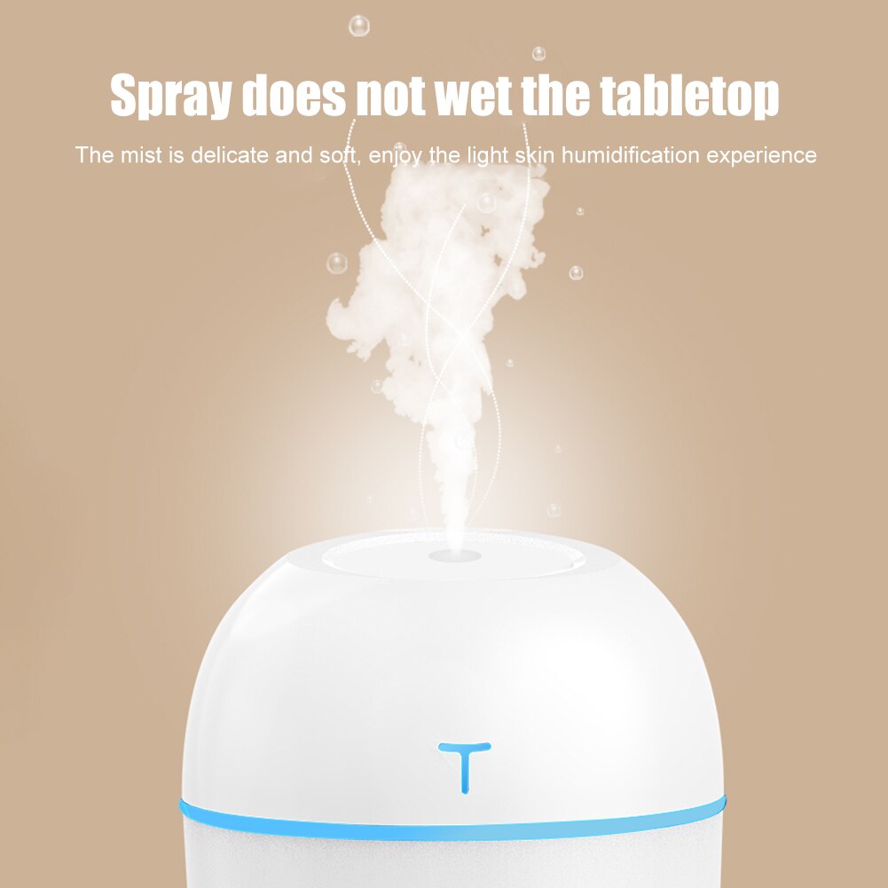 200ml Mini Ultrasonic Air Humidifier Romantic Light Usb Essential Oil Diffuser Car Purifier With Light Emitting Diode Lamp