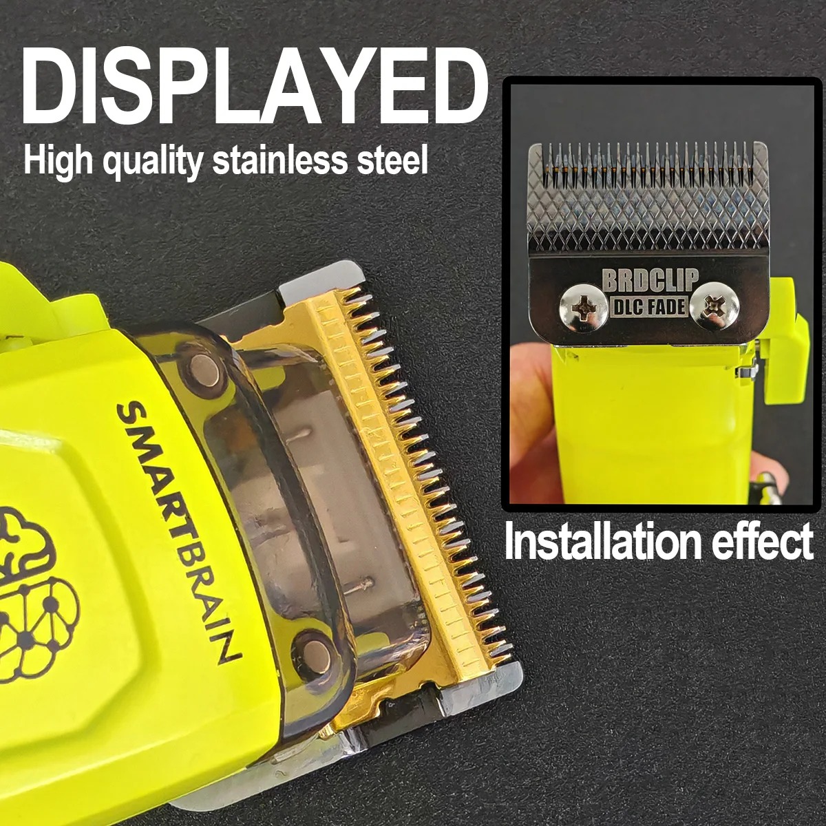 BRDCLIP 808E Electric Hair Clipper Replacement Blade DLC Blade for BRD-106 M10 M5 Kulilang R77F VGR V003 WMARK X1