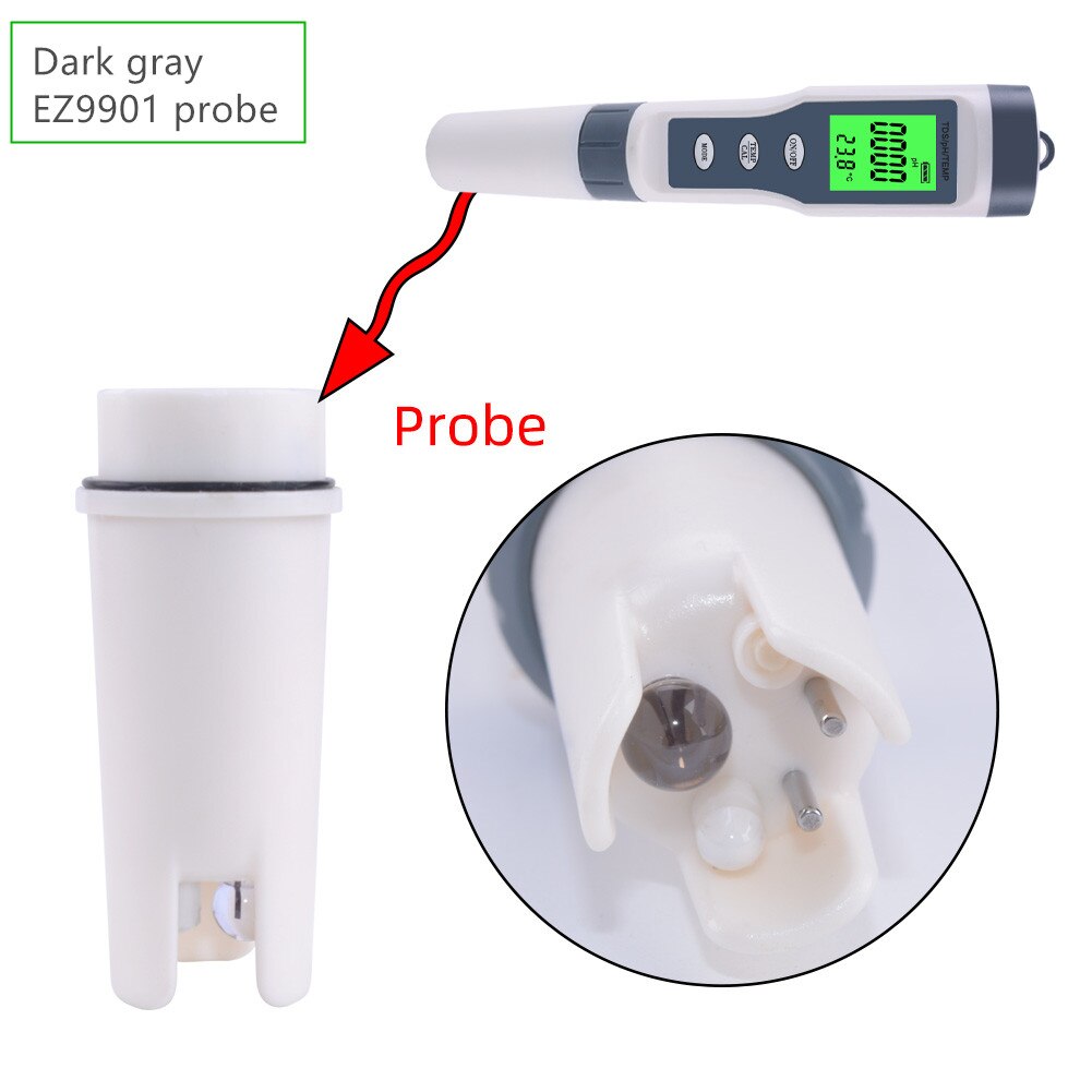 Replacement Glass probe Electrode for digital 7 IN 1/5 IN 1/3 IN 1 tds ec ph ORP temp tester 40% OFF: EZ9901 probe