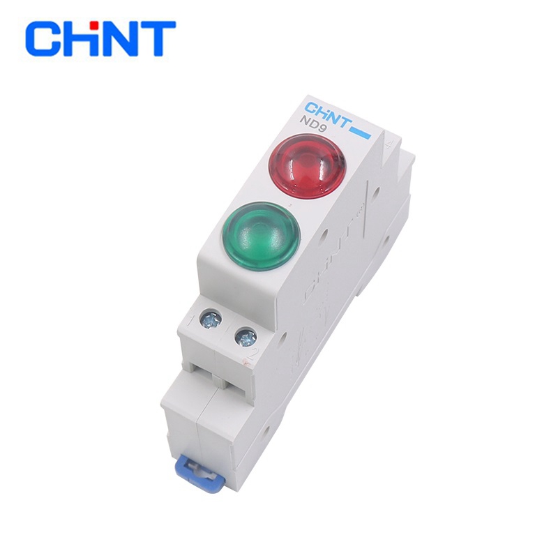 1PC CHINT ND9 PILOT LIGHTS LED RED GREEN AC/DC 24V 220V Modular DIN Rail Lamp Indicator Light: Beige / 6V