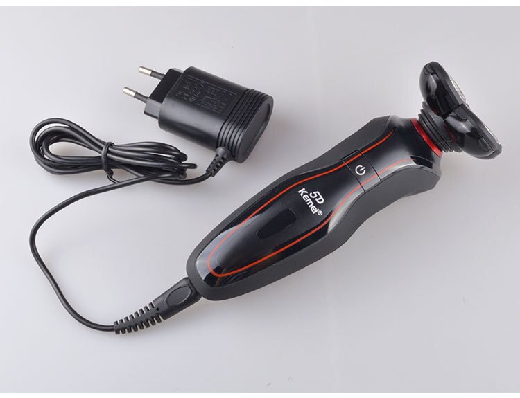 Ergonomisch Kemei6181 Oplaadbare 5D Drijvende Elektrische Wasbaar Scheerapparaat IPX4 Waterdichte Baard Trimmer Scheermes Scheren Machine