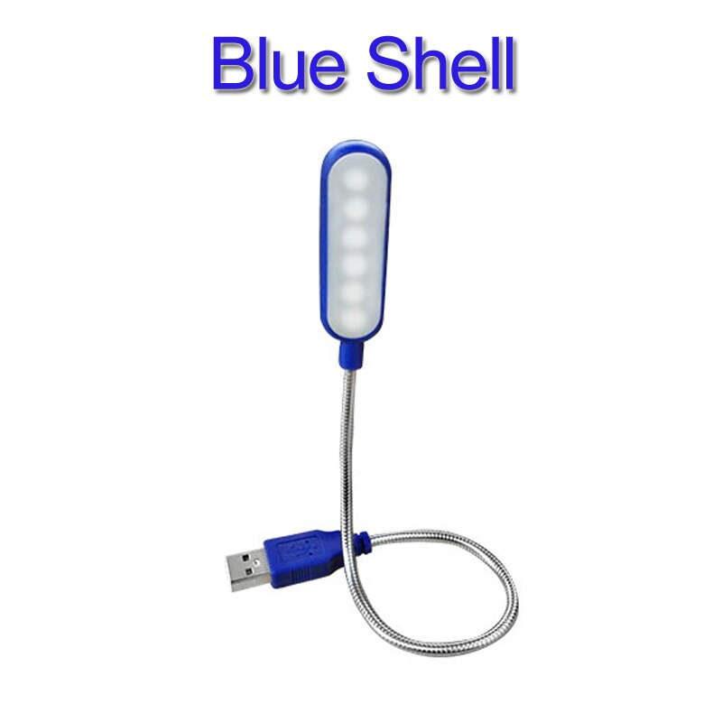 Mini usb led bureaulamp voor naast het bed, boekleeslamp voor studie, kantoor, tafel, werk, flexibele kinder- en studentennachtlamp: Blauw