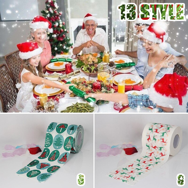 Rollo de papel higiénico para decoración, Navidad, hogar, Reno, Papá Noel, árbol de Navidad