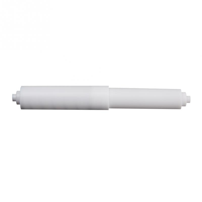 White Plastic Replacement Toilet Roll Holder Roller Insert Spindle Spring Useful: Default Title