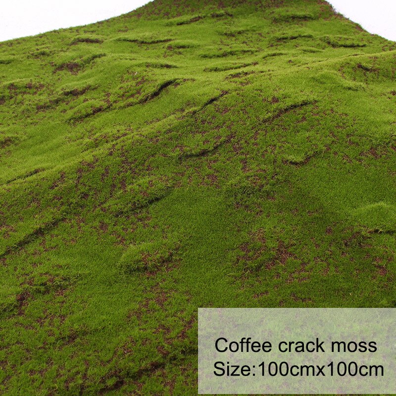 100cm simulering grøn plante væg mos græstørv simulering grøn plante scene vindue display diy mini have mikro øko dekoration: L