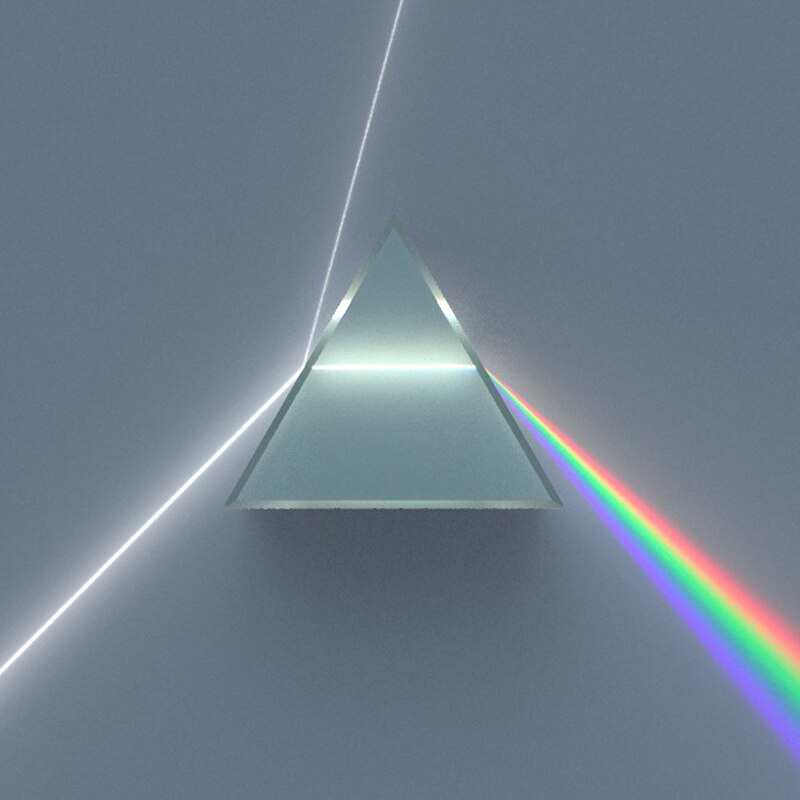 25*25*80Mm Crystal Glass Triple Driehoekig Gelijkzijdige Prisma Natuurkunde Teach Licht Spectrum
