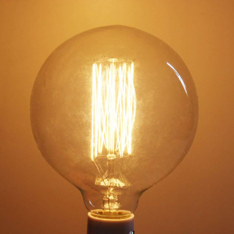 Lightinthebox-lampe Vintage, lumière incandescente, ampoule rétro Edison 40W, E27 G125