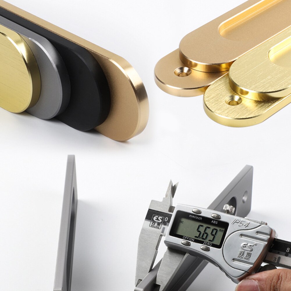 Onubao-manija de puerta corredera sin perforaciones, puerta de vidrio de almacén, manija deslizante de cocina, pasta adhesiva de doble cara