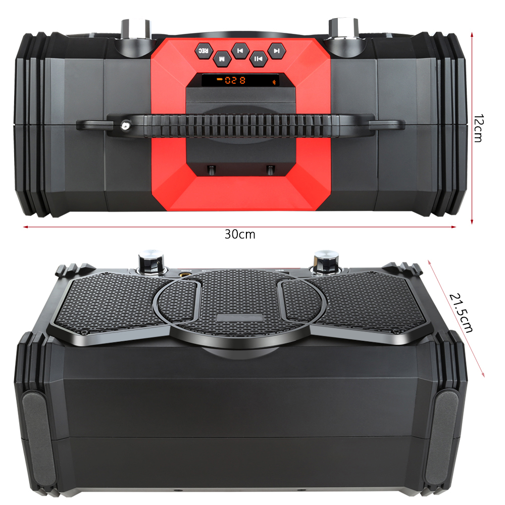 30W Bluetooth Speaker Portable Wireless Big Power Speakers Soundbox With Remote Control Support FM Radio MIC TF AUX USB