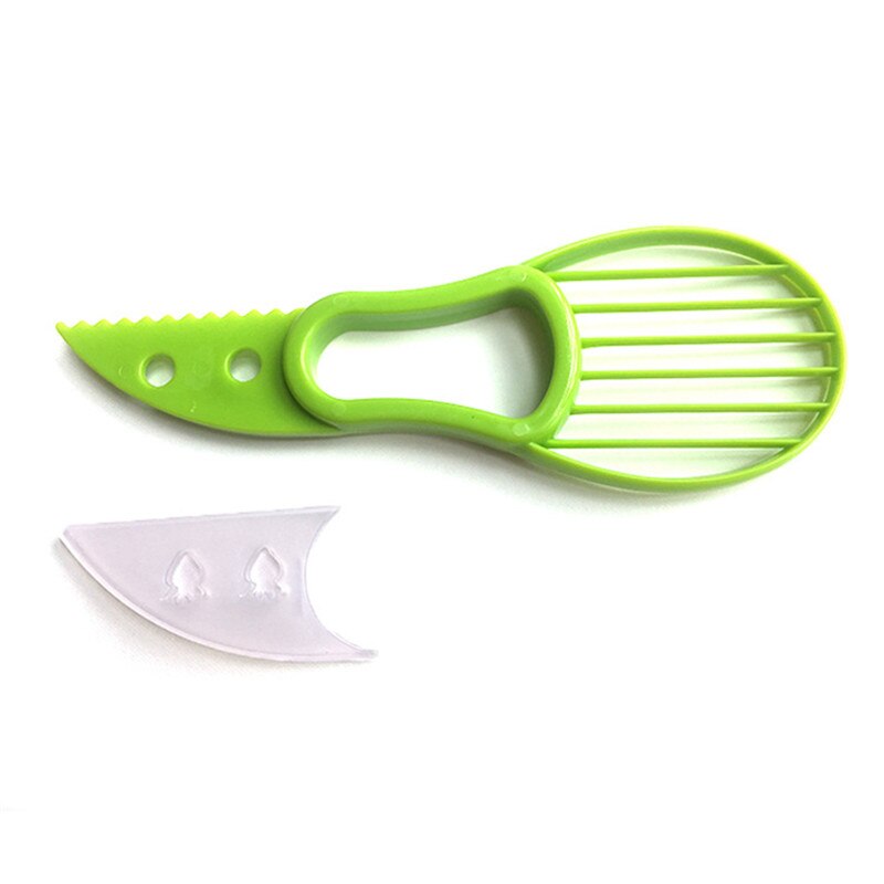 Avocado Slicer 3 in 1 with Silicon Grip Handle Avocado Shea Corer Splitter Pitter Cutter Pit Remover Multifunctional Fruit Knife: A