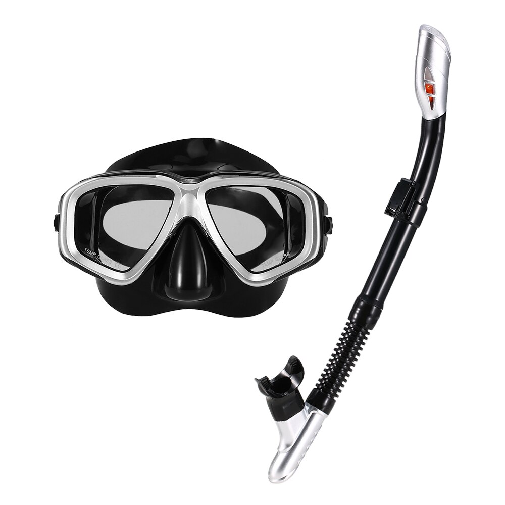 Scuba Diving Masks Snorkeling Set Adult Anti-Fog Tempered Glass Lens Goggles Glasses Swimming Fishing Pool Tools