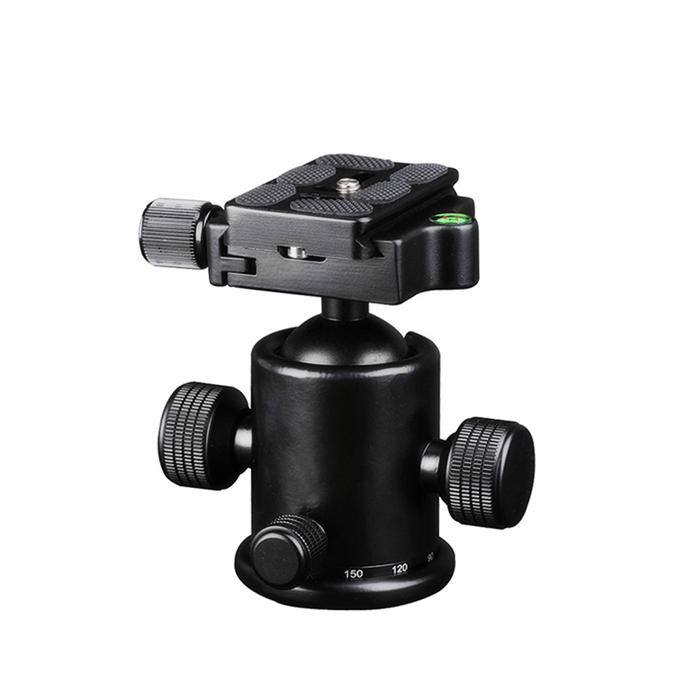 Manbily KB-0 Camera Tripod Ball Head Aluminum Ballhead Panoramic Head Sliding Rail Head W 2 Built-in Spirit Levels DSLR Shooting