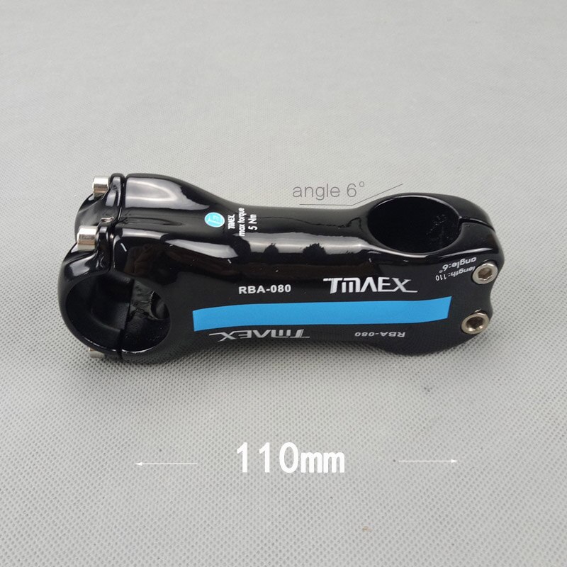 Mtb Carbon Stuurpen 31.8Mm Fiets Stuurpen Racefiets Onderdelen Full Carbon Stuurpen Voor Fietsonderdelen Blauw 6 Graden/17 Graden: 6 degree 110mm