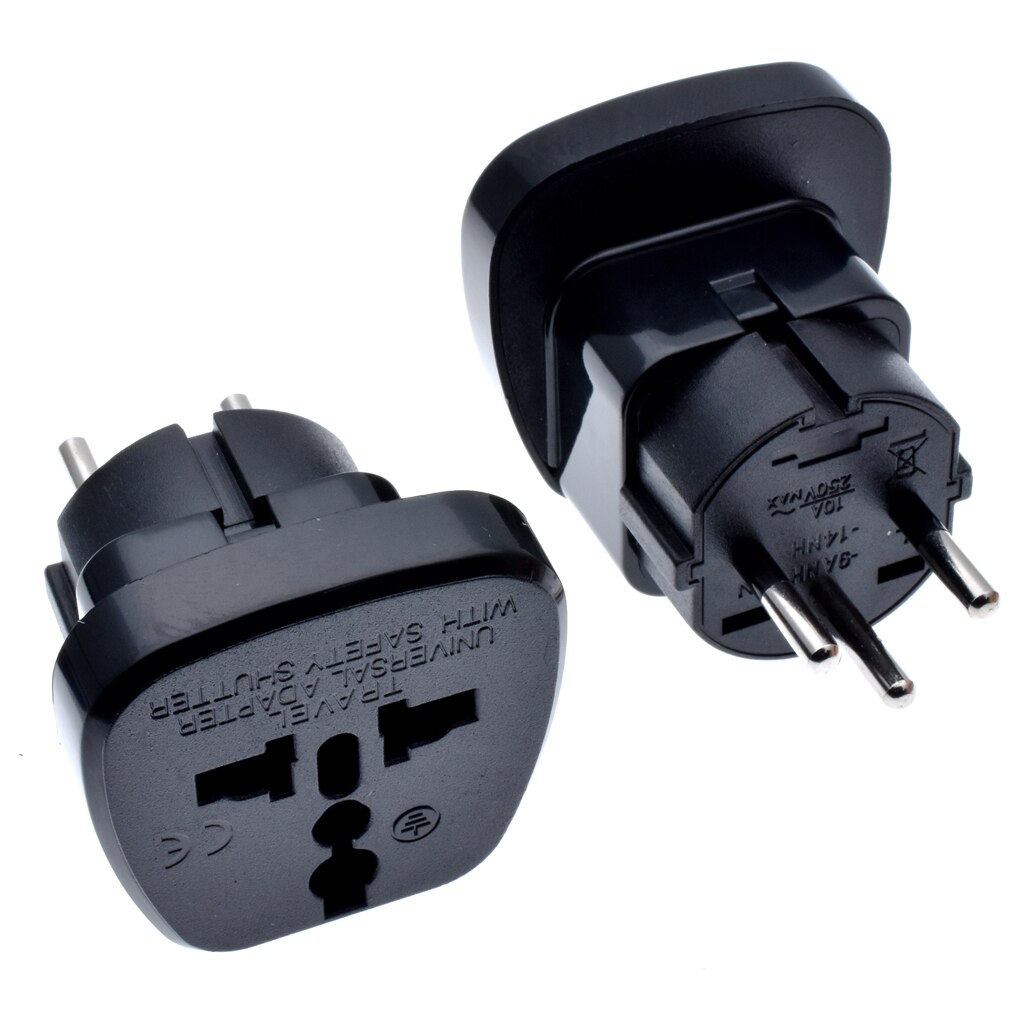 Universele EU VS UK AU japan zwitserse duitsland frankrijk naar Israël Egypte Pakistan adapter plug Type H Met Veiligheid Sluiter