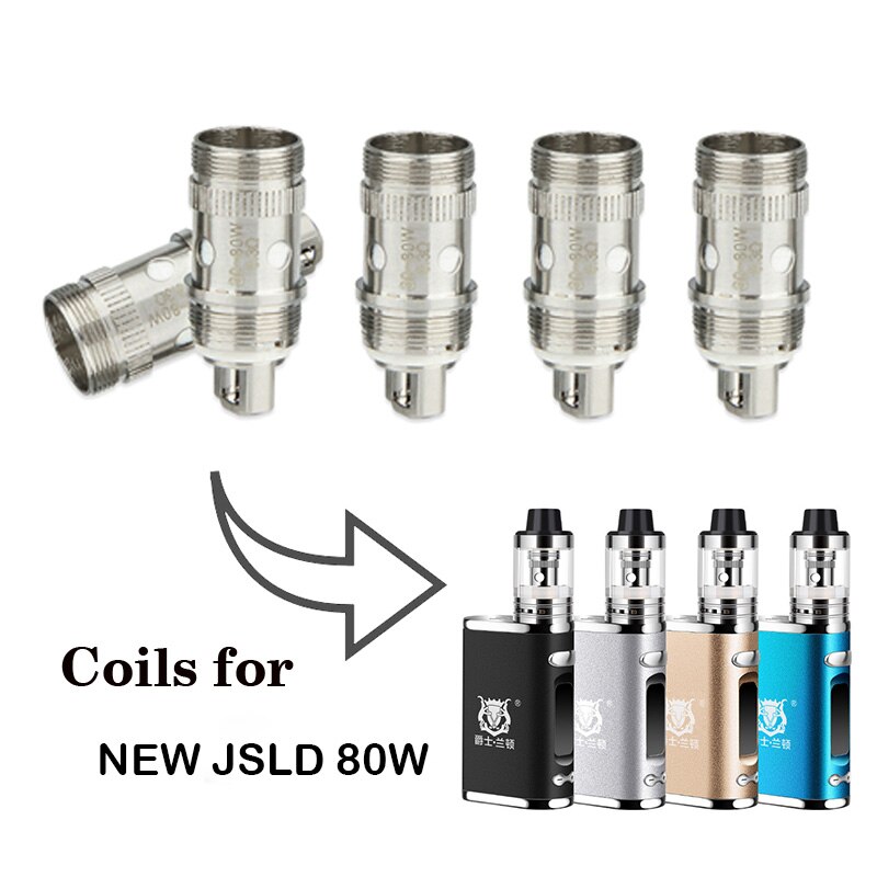 5 個交換コイル 50 ワット 60 ワット 80 ワット 100 ワット 150 ワットボックス mod 0.5/0.3ohm 抵抗電子タバココア吸うキット気化器: new JSLD 80W