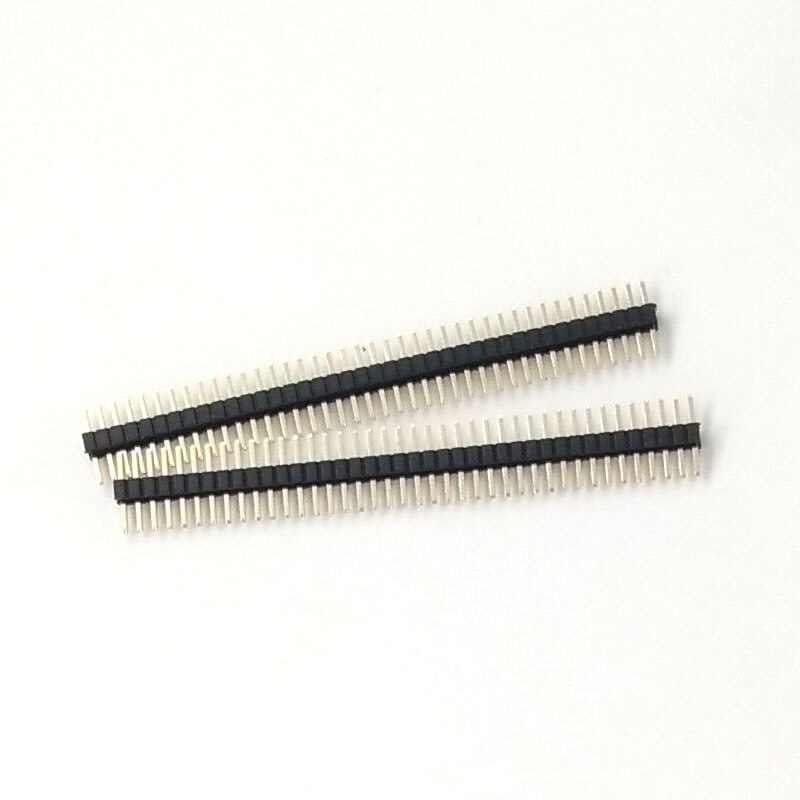 20 stks/partij 1.27mm 40 Pin pin header mannelijke pitch Man Single Row Pin Header Strip 1x40 p