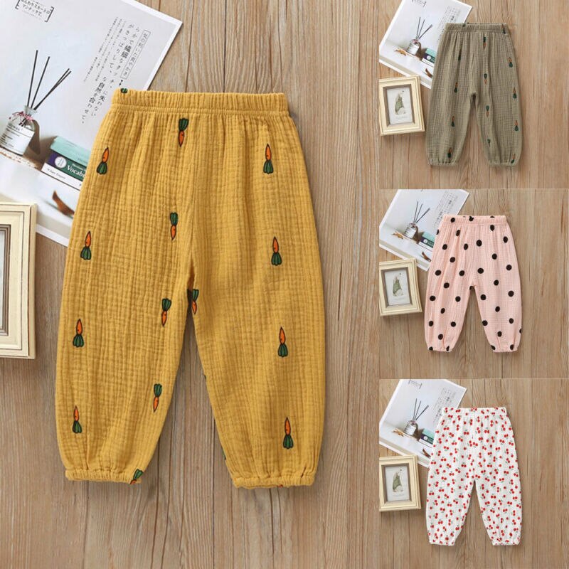 Kids Jongens Meisjes 6 M-3 T Katoen Casual Broek Peuter Leggings Harembroek