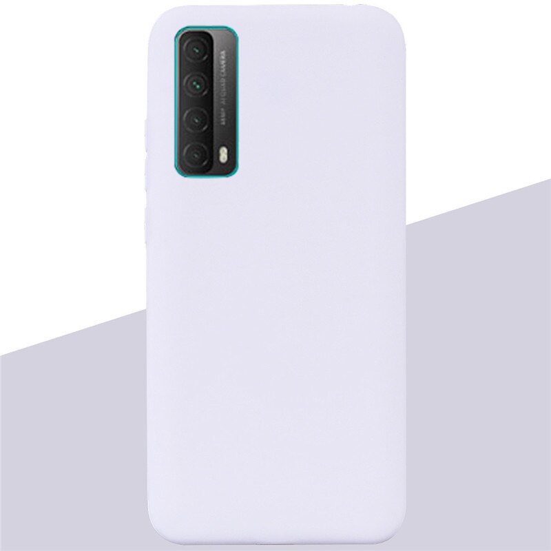 Für Huawei P smart Fällen 6,67 Weiche Silikon Zurück Telefon Fall Für Huawei P Smart Bumper Schutz Funda shell Etui Taschen: 16 White