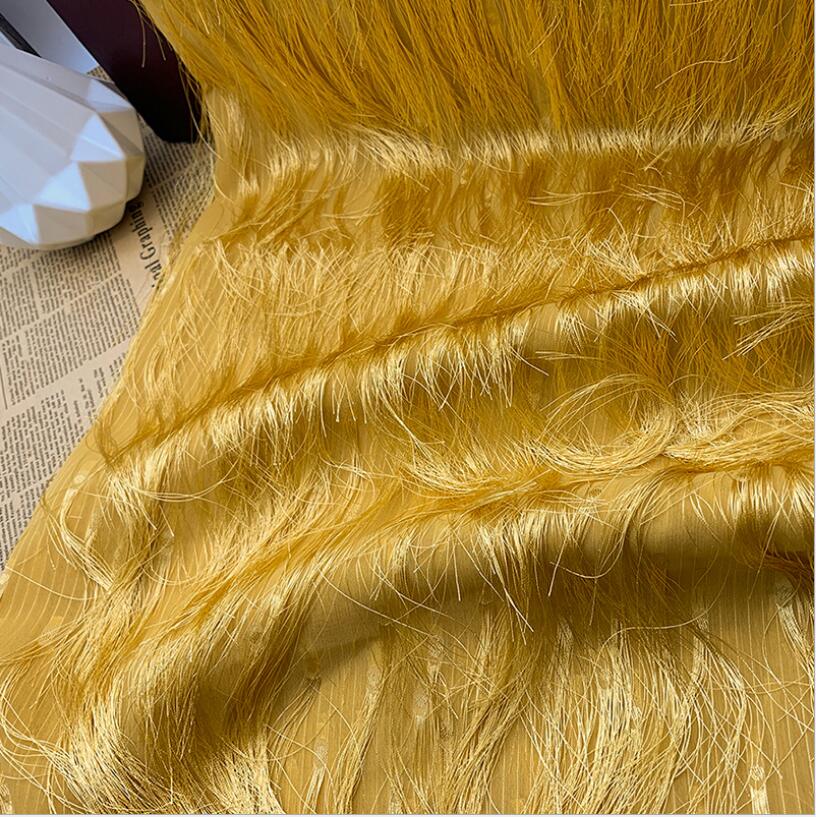Borla de flecos largos tela de gasa costura para camiseta falda vestido de baile ropa de escenario Material de ropa