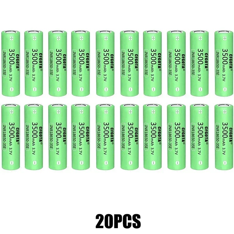100% original 18650 3500mah 20th discharge inr18650 35e 3500mah 18650 3.7v li ion rechargeable battery: Orange