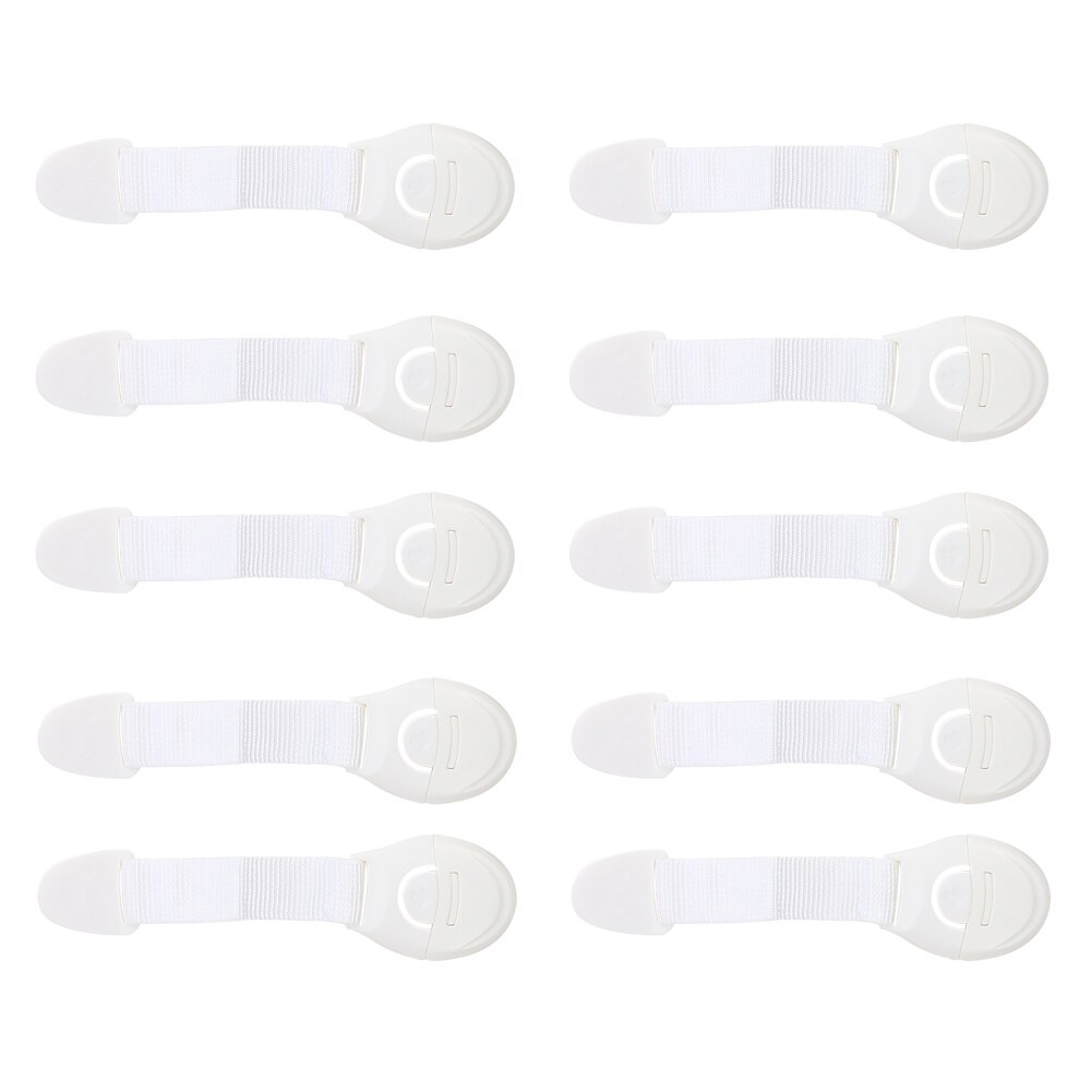 4/10Pcs Kids Veiligheid Kabinet Lock Baby Proof Beveiliging Protector Lade Deur Kast Lock Plastic Bescherming Kids Veiligheid deurslot: 10pcs locks