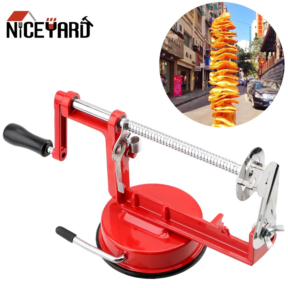 Niceyard Handleiding Spiralizer Franse-Fry Chips Snijder Twisted Potato Apple Plantaardige Spiral Slicer Keuken Gadgets Kookgerei