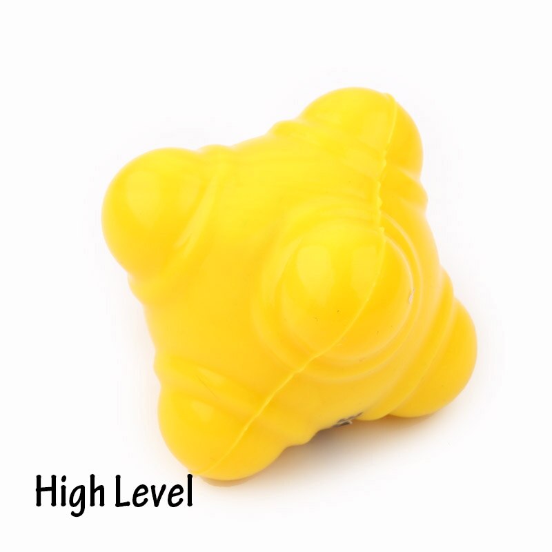 Boule hexagonale en Silicone solide, équipement d'entraînement pour la Coordination de l'agilité et des réflexes: Jaune clair