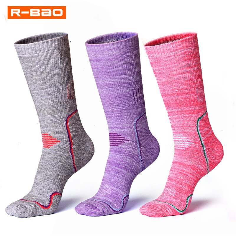 Brand Unisex Winter Warm Outdoor Hiking Climbing Skiing Socks Terry-loop Hosiery Men Women Anti-friction Sports Long Terry Socks