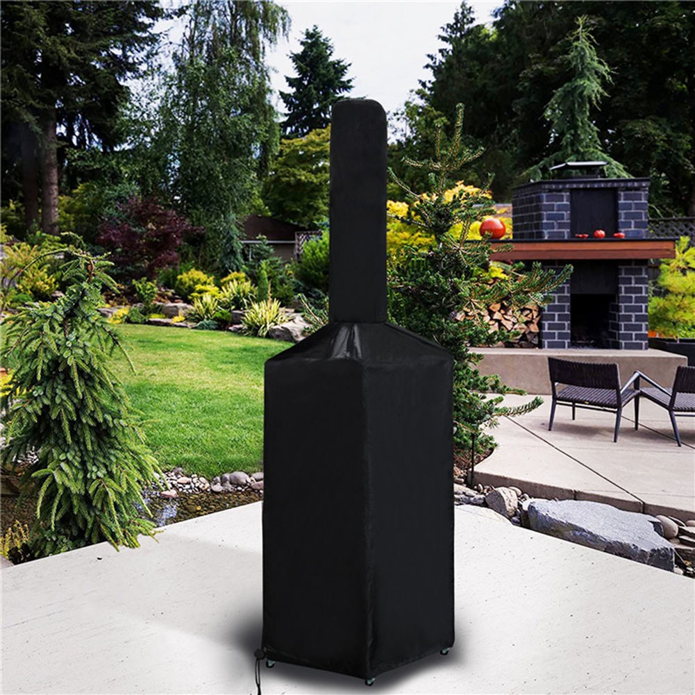 Outdoor Pizza Oven Cover Bread Oven BBQ Rain Dust Protector Cover Black Oxford Cloth Garden Grill Covers Heavy Duty 165x45x65cm