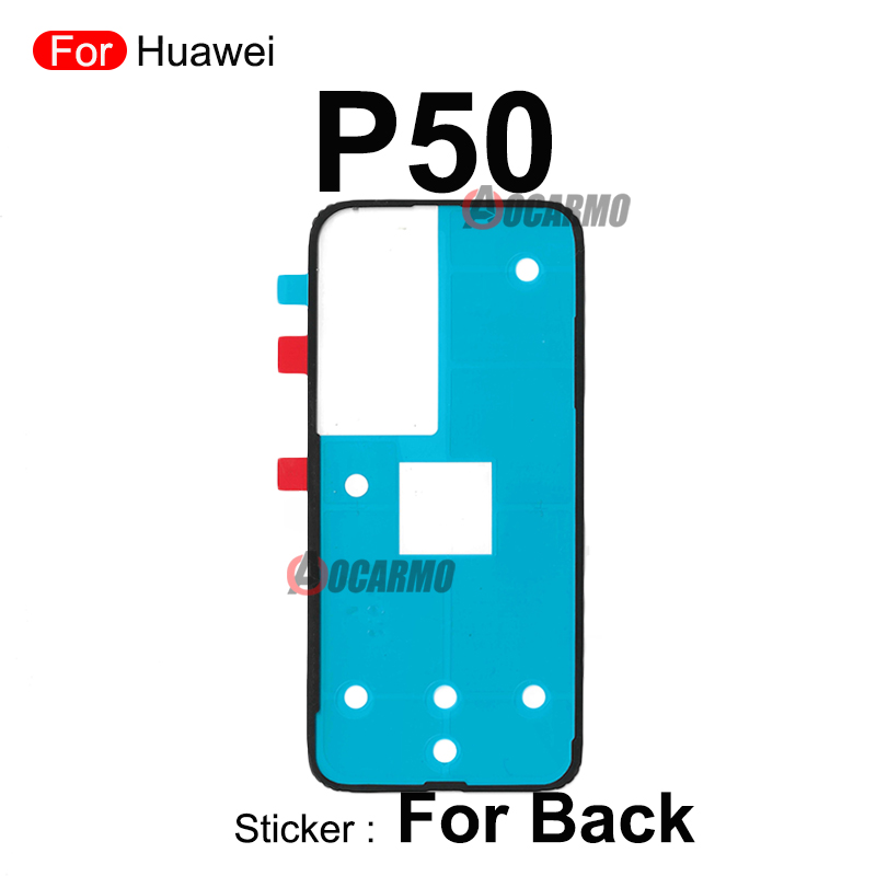 Achterdeur Sticker Voor Huawei P10 P20 P30 P40 Lite 5G P40Pro + P50 Pro P60 Back Cover Plakband lijm P30Pro P40Pro Vervanging