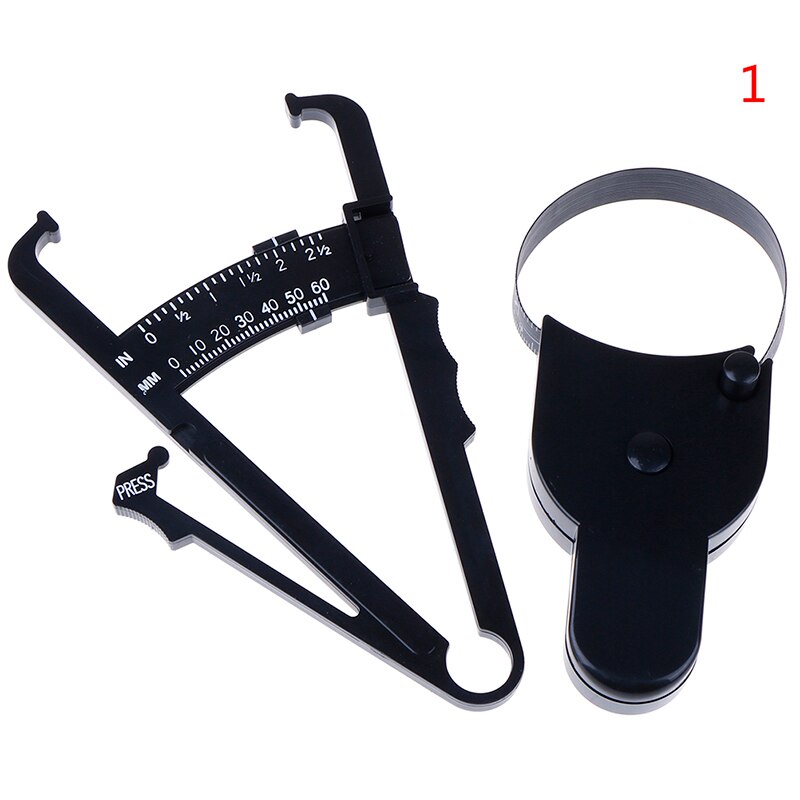 70mm Skinfold Body Fat Caliper Set Body Fat Tester Body Skinfold Measurement Tool with Measure Tape Body Fat Monitors: N1