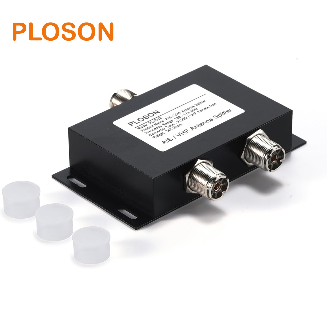 PLOSON PL-SU2 AIS VHF 2 Ways Antennas Power Splitter 136-174MHz 100W VHF AIS Antenna Splitter Divider for Ship Marine System
