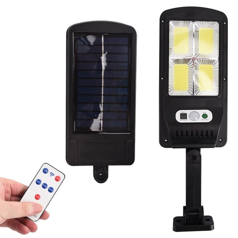 Solar Street lamp light lamp outdoor Powerful luces LED PIR Motion Sensor Waterproof Street Light garden wall Lamp With Remote: Big 4COB With RC