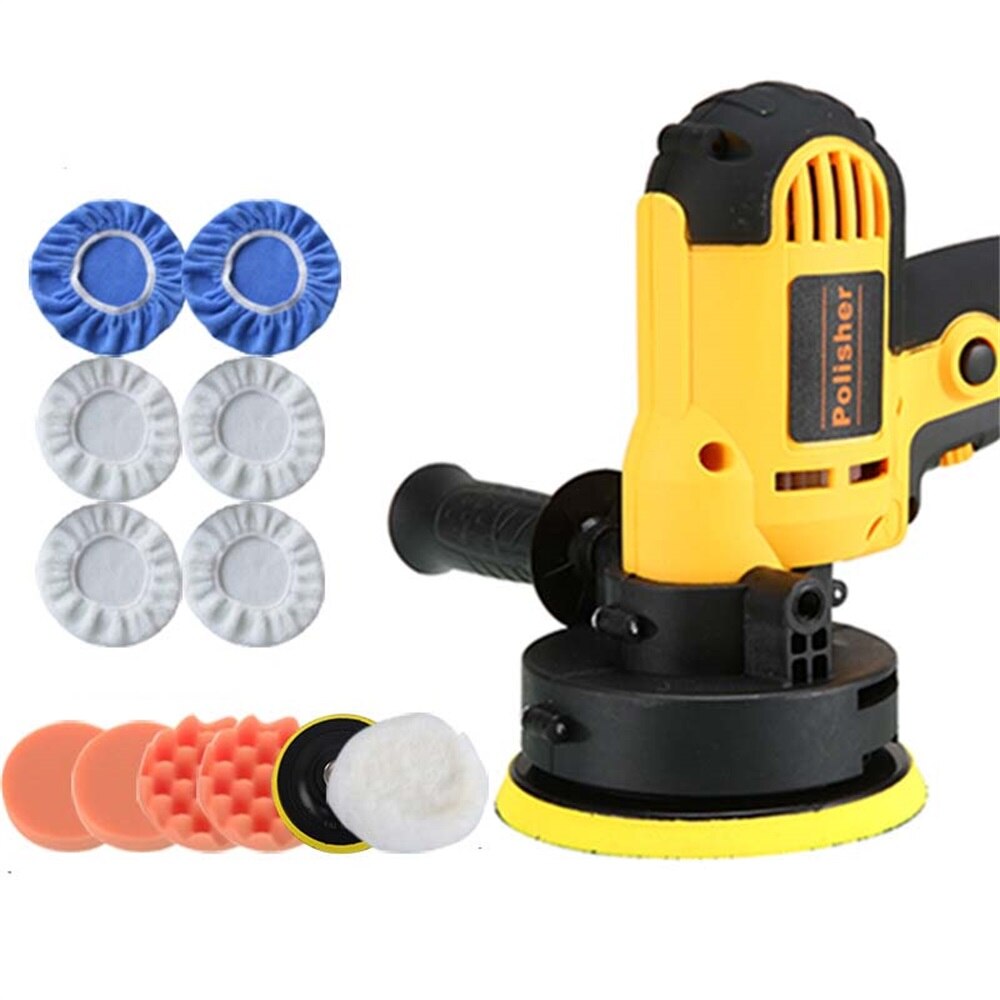 Máquina pulidora eléctrica para el cuidado del coche, Kit de lijadora, pulidora de pulido, herramientas de depilación, accesorios, 5 pulgadas, 700w, 220V: 220v 12pcs  Eu