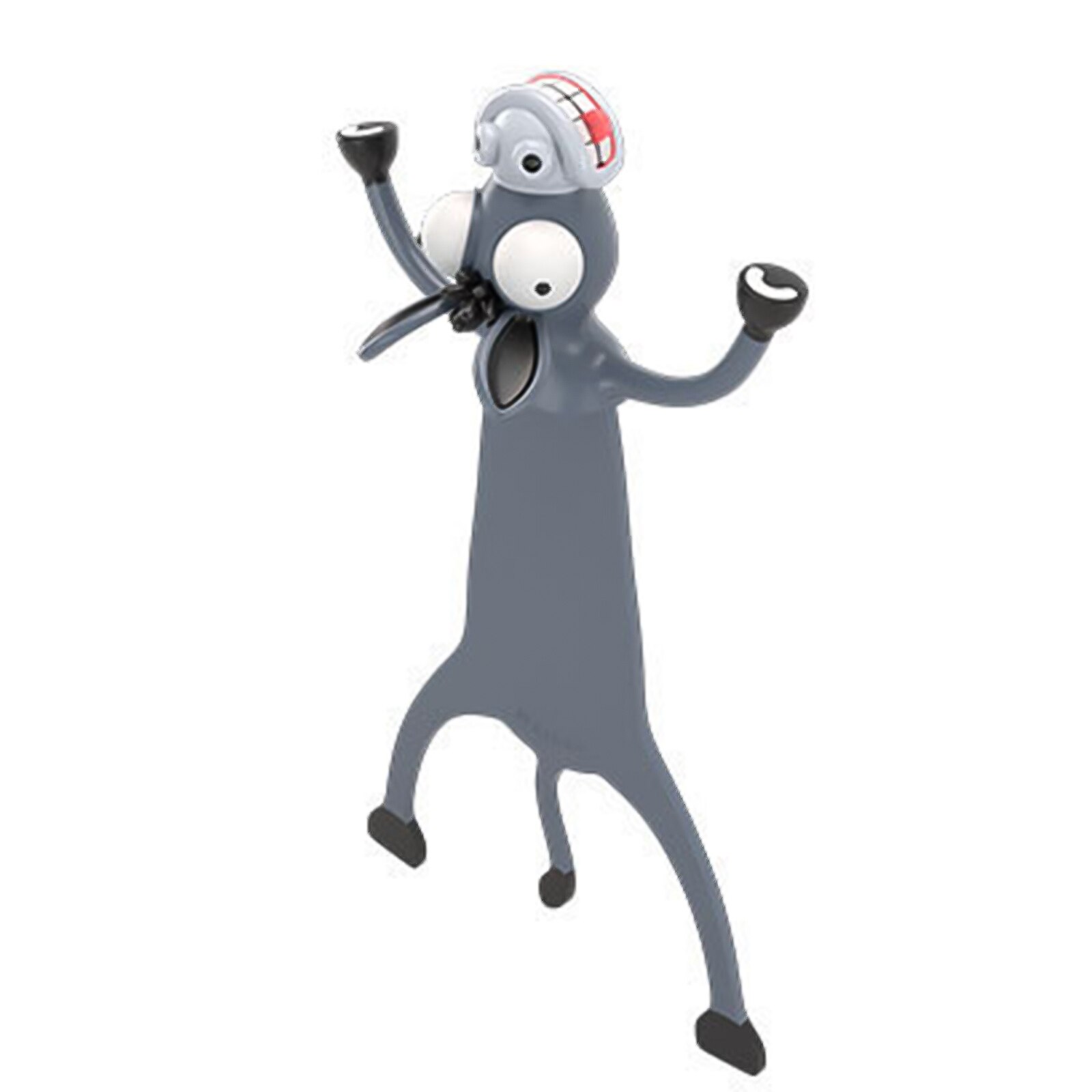 3D Stereo Cartoon Marker Animal Bookmarks Cute Cat PVC Material Funny Student School Stationery Children Bookmark: D