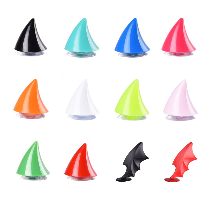 2pcs Universal Helmet Cat Ears Decoration Moto Electric Car Driving Styling Cute Cat Ears Stickers Decor Helmet Accessories