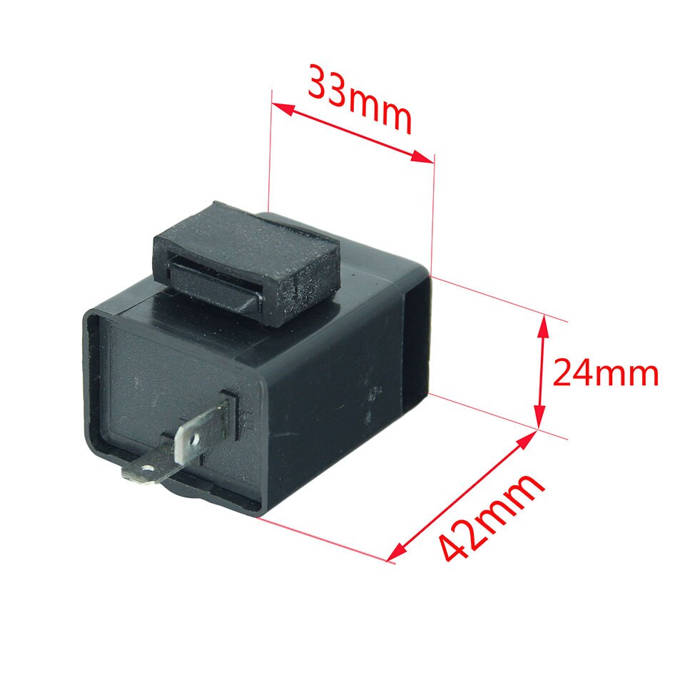 Motorcycle 2pcs/pack 12V 2 Pin Relay Flasher Electronic LED Turn Signals Flasher Blinker Fit For Dirt Bike ATV Quad DQ-186