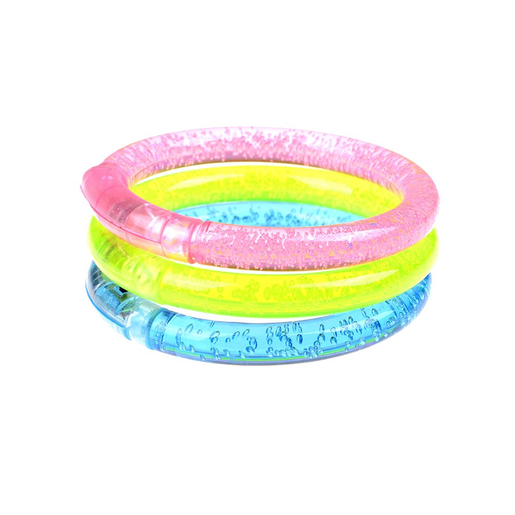 3 Teile/los bunte wechsel LED Armbinde leuchten Armbinde blinken Acryl glühend Armbinde spielzeug Party dekoration lieferungen